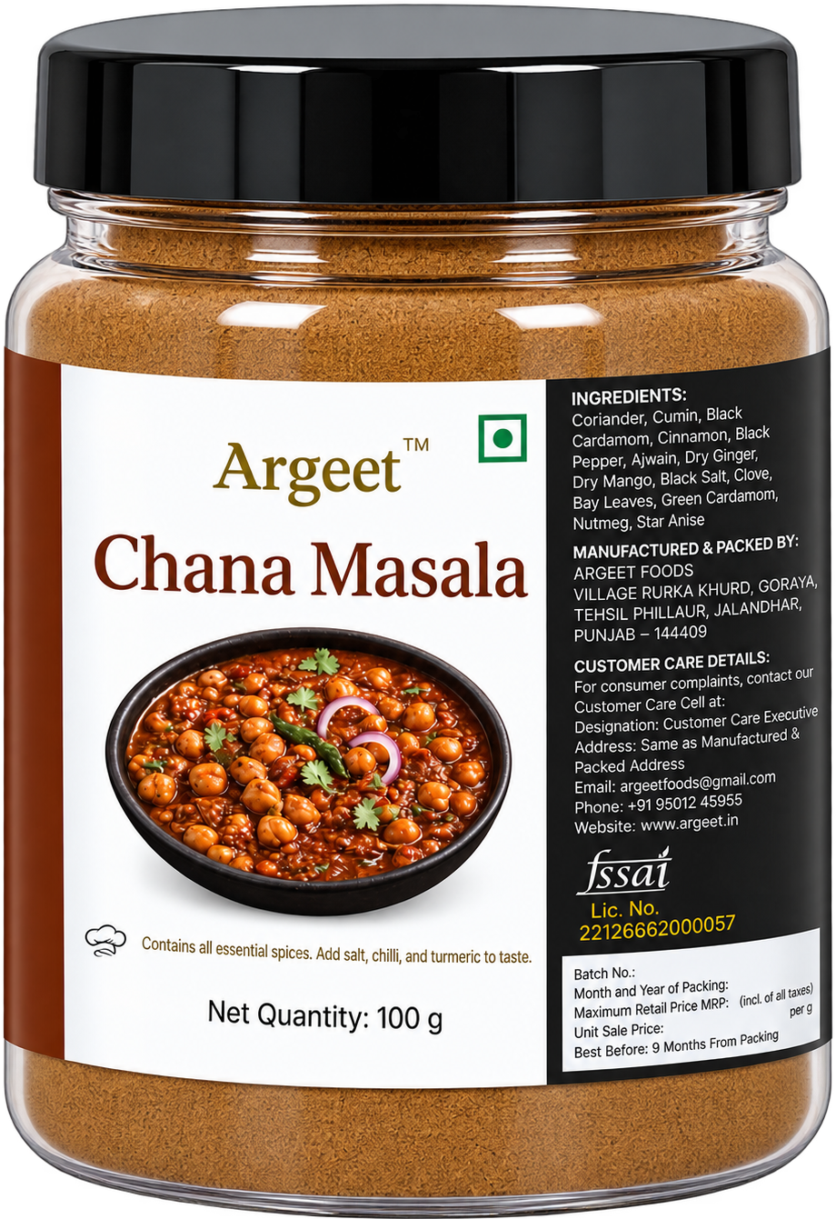 Argeet Chana Masala Jar